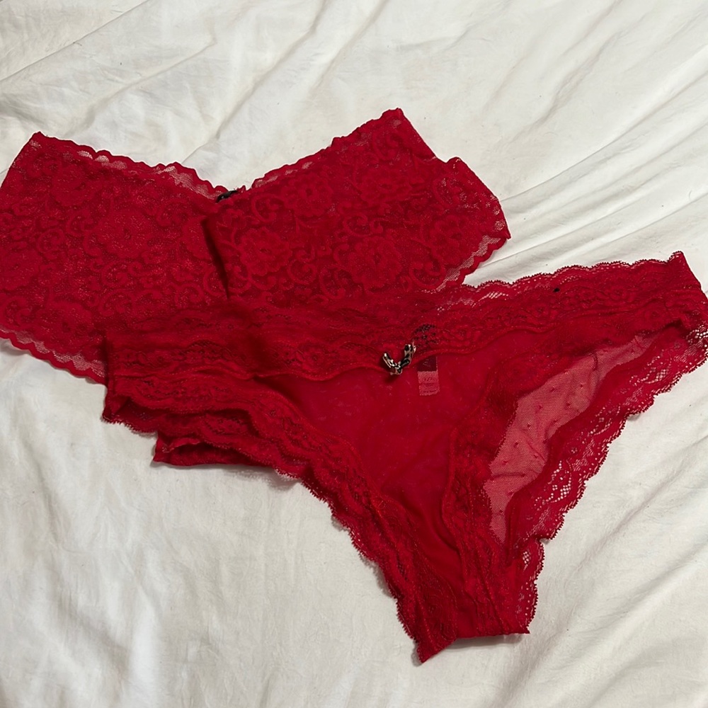 BRAND NEW! Red lacy underwear.